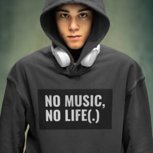 No Music No Life Unisex Pullover Hoodie